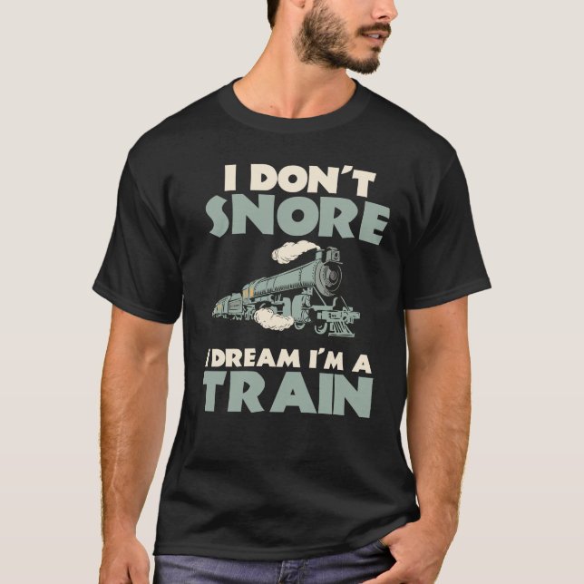 Camiseta Modelo de locomotora de trenes Ferrocarril (Anverso)
