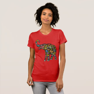 Camiseta Modelo de los corazones del elefante