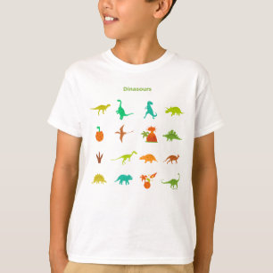 Camiseta Modelo de los dinosaurios