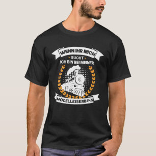 Camiseta Modelo de maqueta de trenes de ferrocarril Modelo 