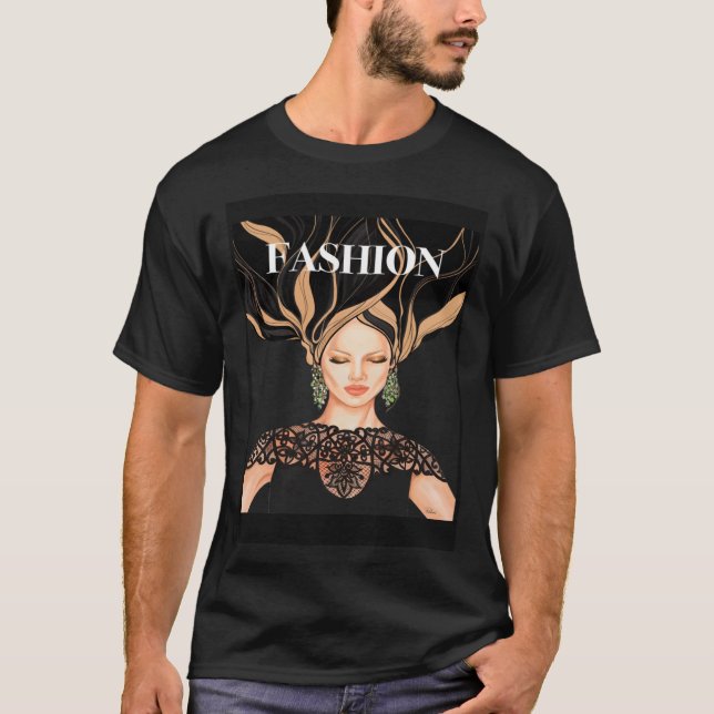 Camiseta Modelo de moda (Anverso)