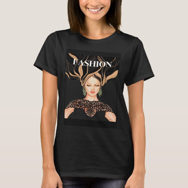 Camiseta Modelo de moda (Anverso)