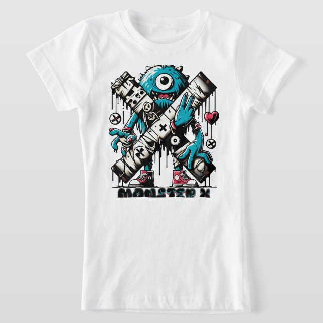 CAMISETA MODELO DE MONSTRUO X 001  (Distribución)