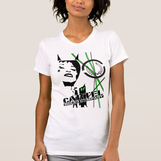 Camiseta Modelo de papel del cártel (Anverso)