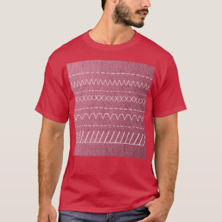 Camiseta Modelo De Patrón De Patrón De Cojín De Efecto De T
