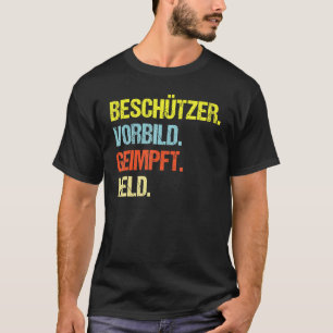 Camiseta Modelo de Protector Vacunado Héroe Vacunación