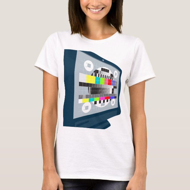 Camiseta Modelo de prueba de televisión LCD de plasma (Anverso)