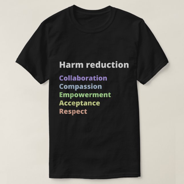 Camiseta Modelo de reducción de daños (Diseño del anverso)