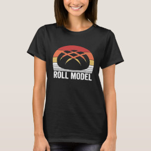 Camiseta Modelo de rodillo de panadería vintage retro panad