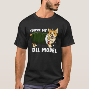 Camiseta Modelo de Rollo Corgi Sushi Mujeres Niños Hombres