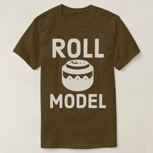 Camiseta Modelo de Rollo de Canela para Chicas Pastry Chef (Diseño del anverso)