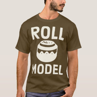 Camiseta Modelo de Rollo de Canela para Chicas Pastry Chef