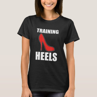 Camiseta Modelo De Talones De Capacitación Y Chica De Glamo