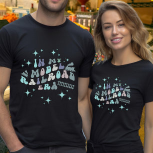 Camiseta Modelo de texto Personalizado de afición ferroviar