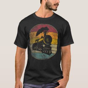 Camiseta Modelo de tren Barco de regalo de locomotora Estil