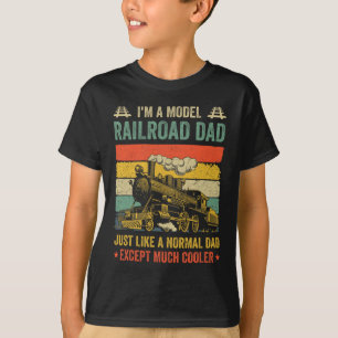Camiseta Modelo de tren ferroviario Guay Dad Day Retro