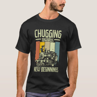Camiseta Modelo de tren que avanza hacia