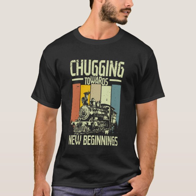 Camiseta Modelo de tren que avanza hacia (Anverso)