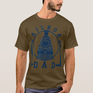 Camiseta Modelo de tren Vintage Railroad Dad Locomotive