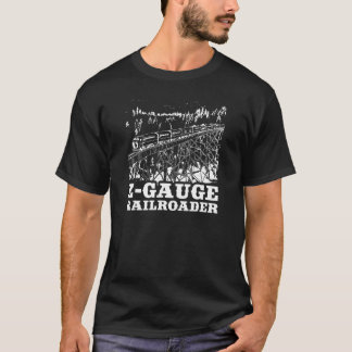 Camiseta Modelo de tren Z Gage Ferrocarril Modelo Tren ferr