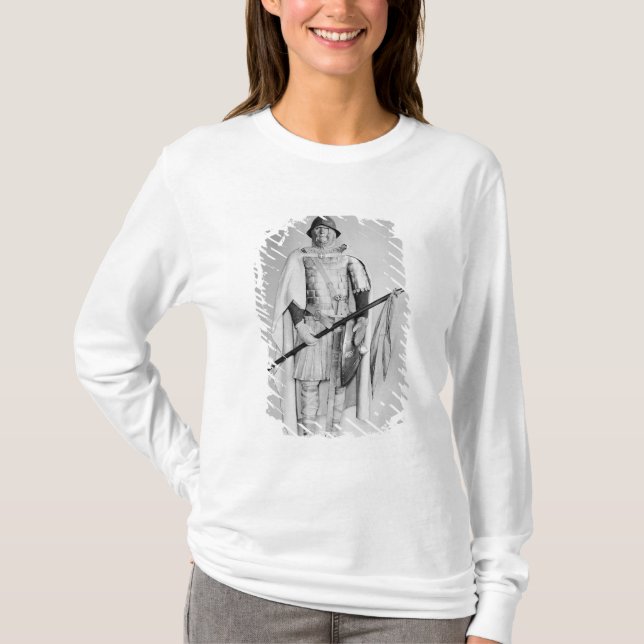 Camiseta Modelo de un cavalryman de Carolingian (Anverso)