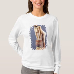 Camiseta Modelo de una mujer que hace la cerveza, viejo