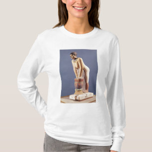 Camiseta Modelo de una mujer que hace la cerveza, viejo