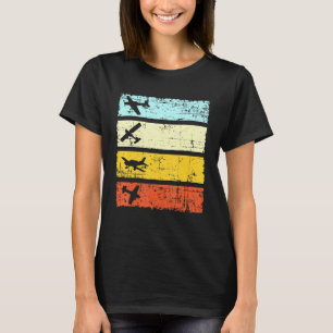 Camiseta Modelo de vuelo de avión modelo avión retroviral