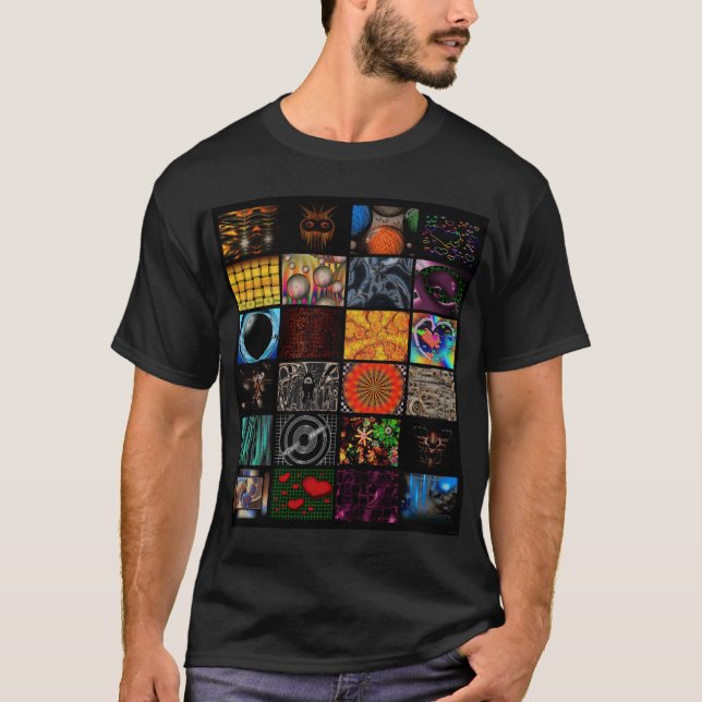 Camiseta Modelo decorativo de los arte pop (Anverso)