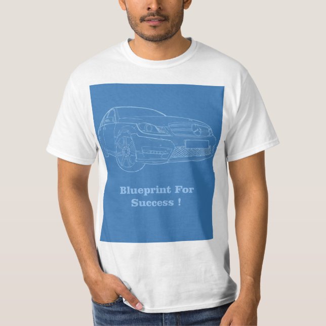 Camiseta Modelo del Benz de Mercedes para el éxito (Anverso)