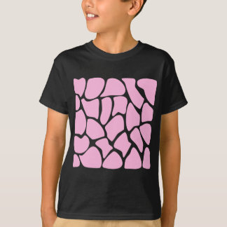 Camiseta Modelo del estampado de girafa en rosa del
