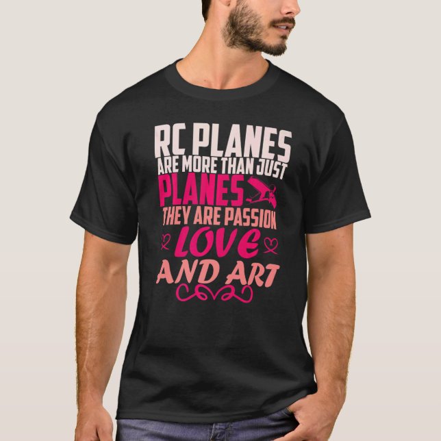 Camiseta Modelo Del Piloto Rc Modelo Del Piloto De Aviones  (Anverso)