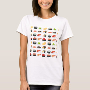 Camiseta Modelo del sushi de la diversión