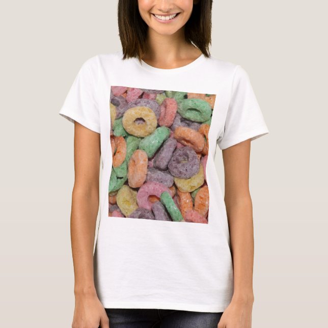 Camiseta Modelo divertido de la comida del cereal de la (Anverso)
