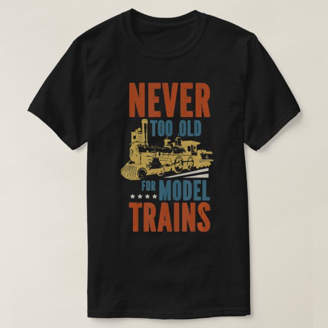 Camiseta modelo divertido locomotora motor de tren ferrovia (Diseño del anverso)
