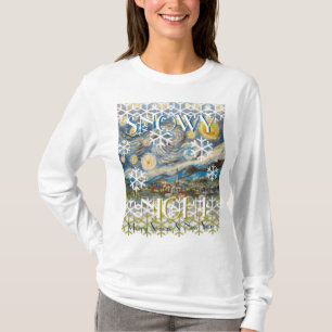 Camiseta Modelo feo del navidad del Bello Artes de la noche