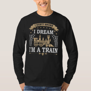 Camiseta Modelo Ferroviario Ferrocarril modelo de locomotor