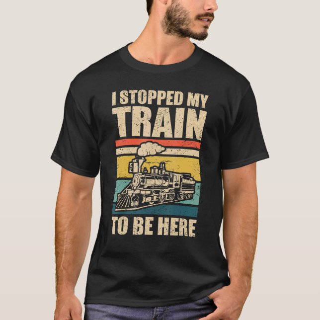 Camiseta Modelo Ferroviario Y Tren De Vapor Para Locomotora (Anverso)