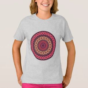 Camiseta Modelo floral étnico abstracto colorido de la