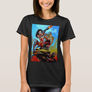 Camiseta Modelo hermoso Julie Strain Neon Pin Up Womens Ba
