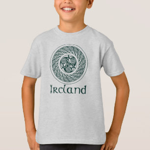 Camiseta Modelo irlandés del medallón de Knotwork del