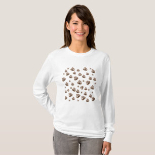 Camiseta Modelo lindo de la emoji del impulso