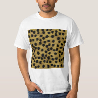 Camiseta Modelo negro y de oro de la impresión del guepardo