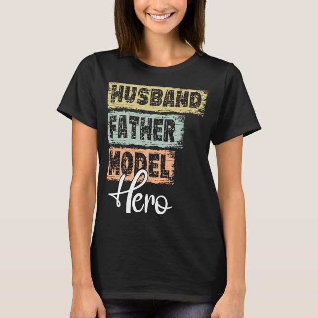 Camiseta Modelo padre héroe de la profesión (Anverso)