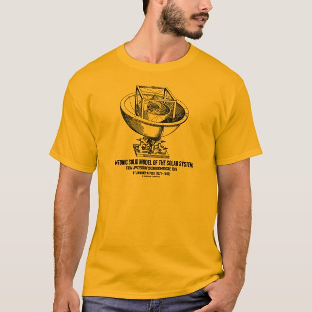 Camiseta Modelo platónico de la Sistema Solar Mysterium (Anverso)
