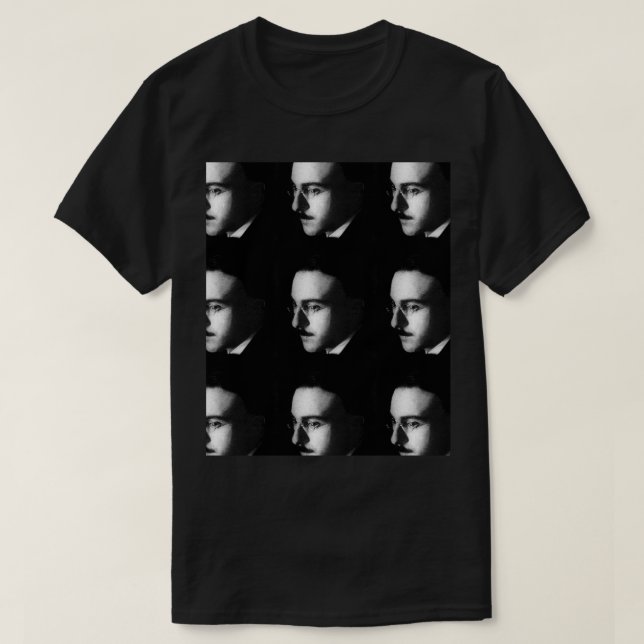 CAMISETA MODELO PORTUGUÉS DE FERNANDO PESSOA AUTOR (Diseño del anverso)