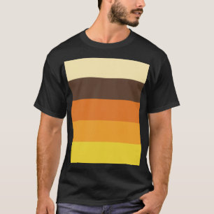 Camiseta modelo rayado retro del color 70s