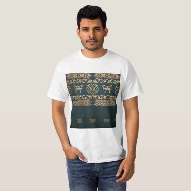 Camiseta modelo tribal africano étnico (Anverso completo)