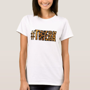 Camiseta Modelo TWERK del leopardo