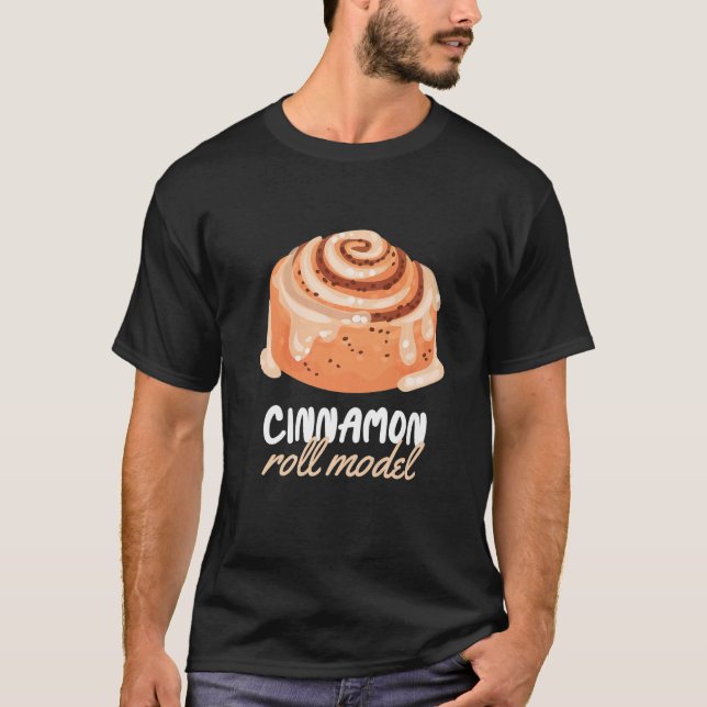 Camiseta Modelos de canela Roll de Cine Roll Baking Premium (Anverso)